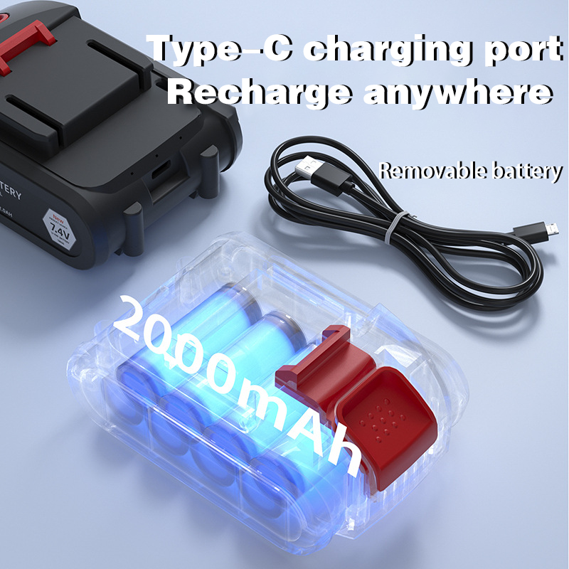 Car-mounted handheld super suction wireless charging vacuum cleaner plus air pump two in one